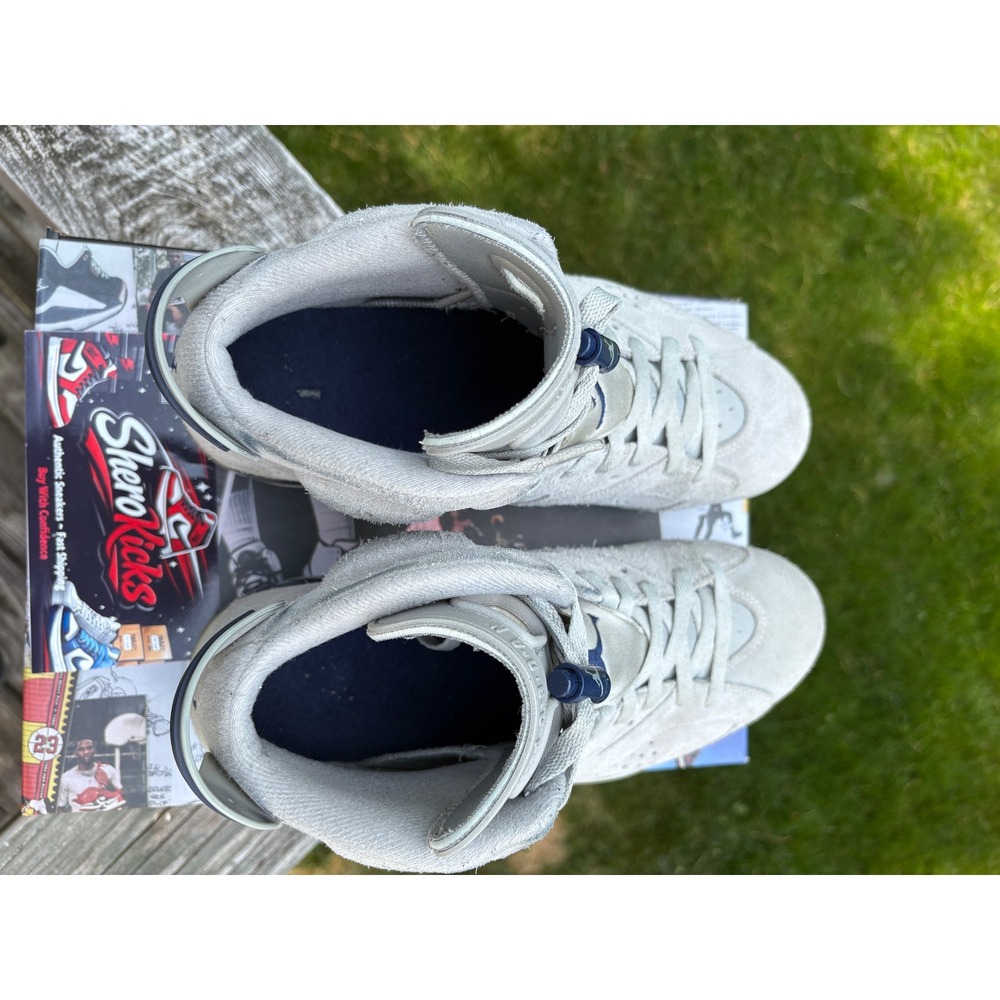 Air Jordan‎ 6 Retro Georgetown Magnet College Navy Grey CT8529-012 Mens Size 12 - Picture 5 of 12